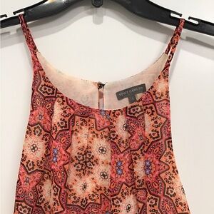 Vince Camuto Women's Orange Patterned Top